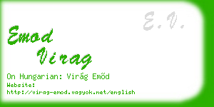 emod virag business card
